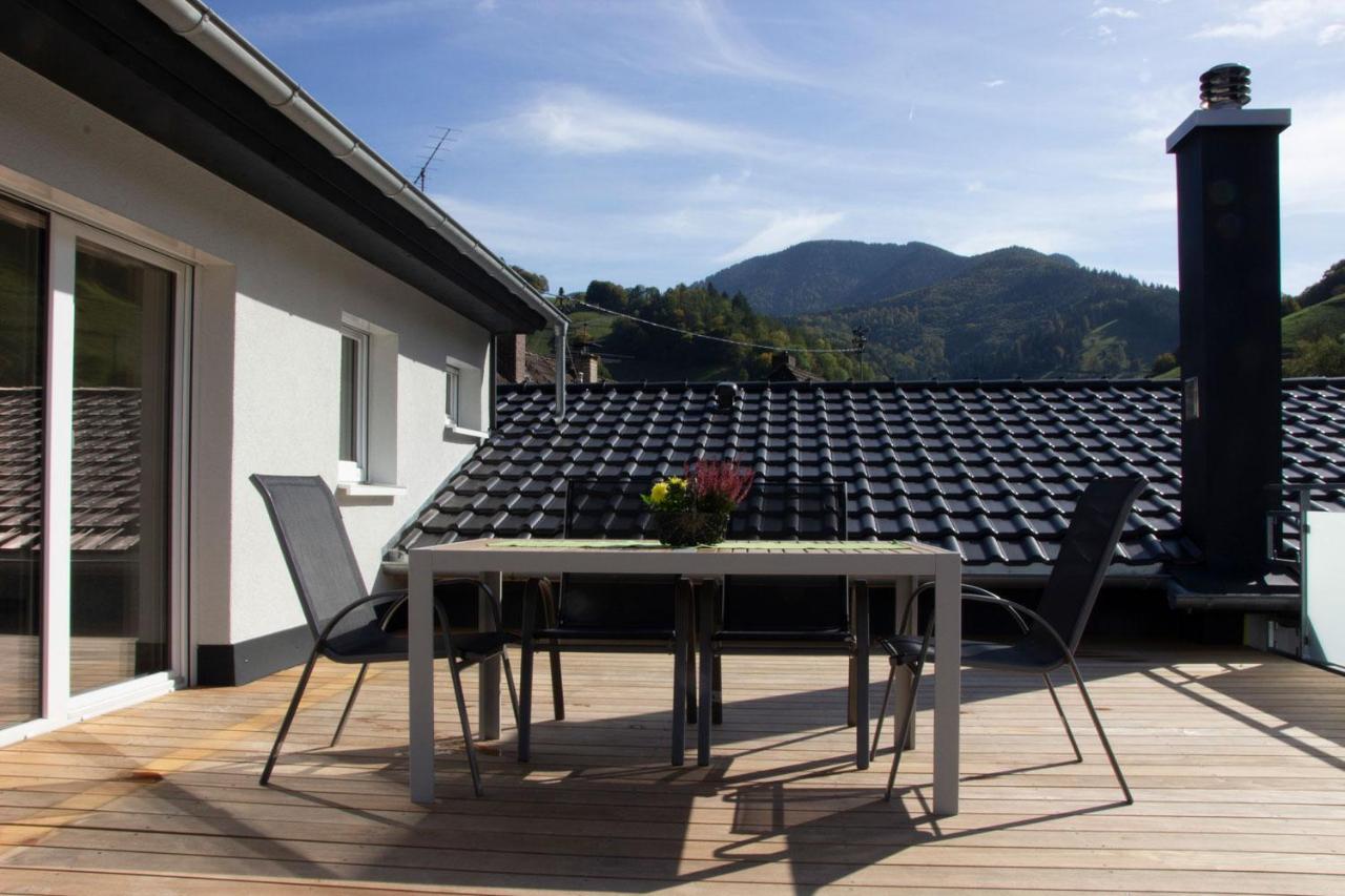 Koepfchen-Ferienwohnungen - Wohnung Belchen Münstertal Buitenkant foto